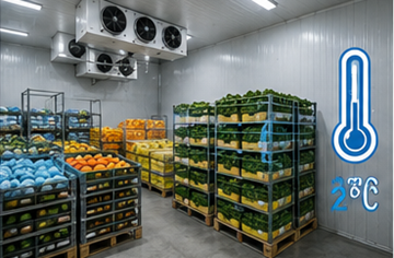 Magazzino frigorifero per alimenti, prodotti farmaceutici e logistica a temperatura controllata