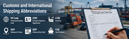 Processo di sdoganamento internazionale con documenti di trasporto e operazioni logistiche al valico di frontiera