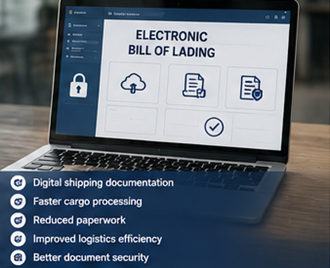 Sistema digitale di Polizza di Carico elettronica nella logistica e nelle spedizioni moderne