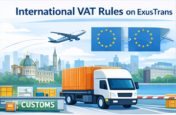 Rotte logistiche europee e internazionali con normative IVA e conformità al trasporto transfrontaliero