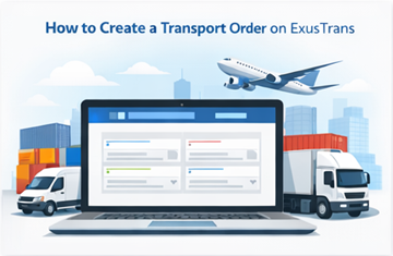 Crea un ordine di trasporto su ExusTrans utilizzando il marketplace di trasporto online