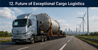 Convoglio moderno per trasporti pesanti che rappresenta il futuro della logistica dei carichi eccezionali