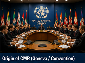 Accordo di convenzione sul trasporto internazionale a Ginevra che rappresenta l’origine della Convenzione CMR per il trasporto merci su strada