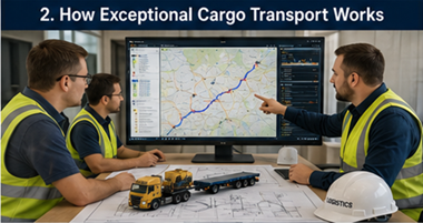 Pianificazione logistica per carichi eccezionali e operazioni di trasporto eccezionale
