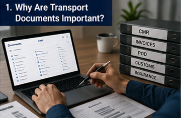 Professionista della logistica che organizza documenti di trasporto, fatture e documentazione di spedizione in ufficio