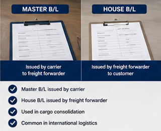 Confronto tra Master Bill of Lading e House Bill of Lading nelle spedizioni tramite freight forwarder