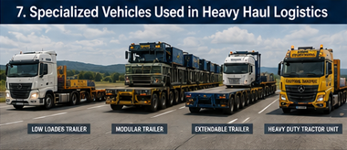 Semirimorchi ribassati rimorchi modulari e camion per trasporti pesanti che trasportano carichi eccezionali