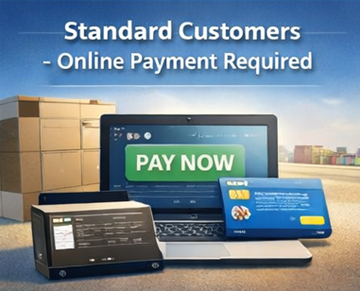 Clienti standard che completano un pagamento online sicuro per servizi di trasporto su ExusTrans tramite checkout digitale