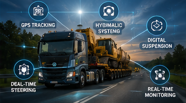 Sistemi digitali e tecnologia GPS utilizzati nei moderni veicoli per trasporti pesanti