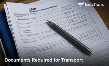 Documento di trasporto CMR, fattura, pratiche logistiche in Europa, documentazione freight