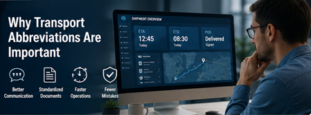 Responsabile trasporti che controlla lo stato della spedizione con informazioni ETA e POD su una dashboard logistica