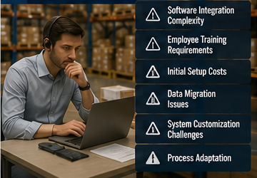 Responsabili di magazzino che implementano software di gestione del magazzino e sistemi logistici