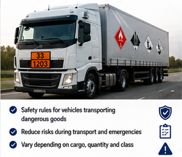 Requisiti ADR per veicoli che trasportano merci pericolose e conformità alla sicurezza del trasporto in Europa