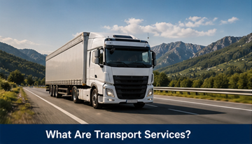 Rete logistica europea con camion, magazzini e tratte di trasporto collegate tra le città