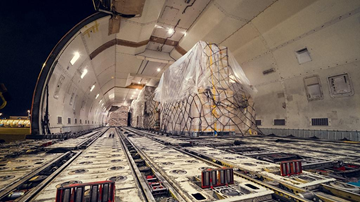 Trasporto aereo utilizzato per spedizioni urgenti e di alto valore con aeromobili cargo
